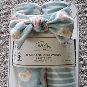 NWT Toby Headband and Wraps 3 Piece Set